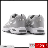 کفش مردانه اسپرت چرم مصنوعی طوسی سفید Nike مدل 50749
