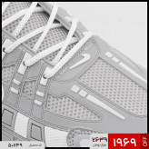 کفش مردانه اسپرت چرم مصنوعی طوسی سفید Nike مدل 50749